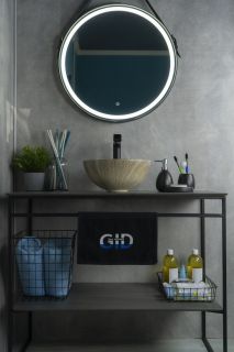 Раковина Gid Mnc488 54436 накладная под камень глянцевая 32x32x14